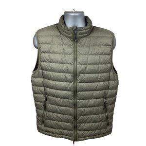 32 Degrees Down Vest Sage Green Zip